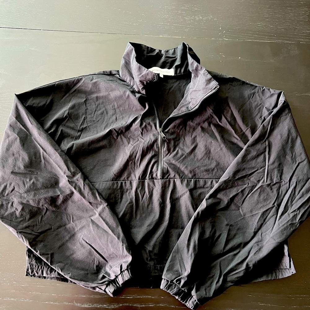 WeWoreWhat Cropped Quarter Zip Pullover